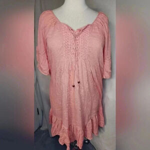 NWT Alisha & Chloe Peach Plus Size 1X Top